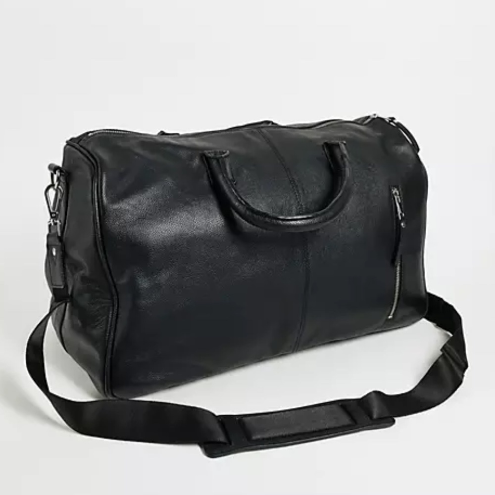 New BOLANGARO TREVOR Malcom Leather Weekend Bag